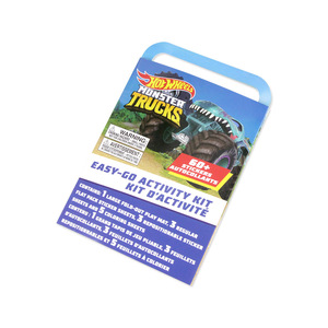 Kit d'activités autocollantes Monster Truck pour enfants, tapis de jeu pliable, autocollants <span class=keywords><strong>repositionnables</strong></span> et pages à colorier, jouet d'activités de voyage - Product Image 2