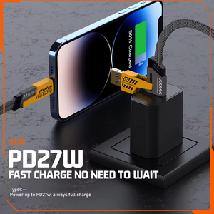 Cavo di Ricarica Universale 4 <span class=keywords><strong>in</strong></span> 1 da 65W <span class=keywords><strong>USB</strong></span> a Telefono, PD 27W Type-C con Rivestimento <span class=keywords><strong>in</strong></span> Nylon, Caricatore per Telefono e Caricatore <span class=keywords><strong>USB</strong></span> Type-C - Product Image 5