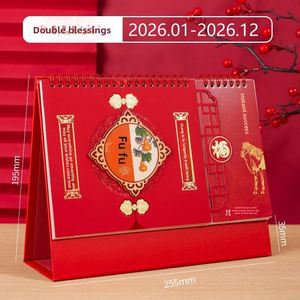 Calendario de Escritorio X418 Alien Lace con Papel Bronceado, Portapapeles, Portaplumas, Calendario 2026, Adornos para Oficina y Negocios - Product Image 3