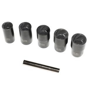 Lot de 6 extracteurs de vis cassées endommagées pour enlever les écrous de roue Jeu de douilles pour extracteurs d'écrous de roue 17mm 19mm 21mm 22mm 24mm - Product Image 2