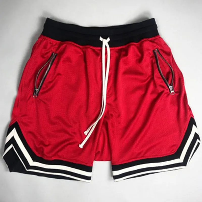 2022 summer hot sale solid color shorts men's custom basketball shorts men's breathable mesh soccer shorts