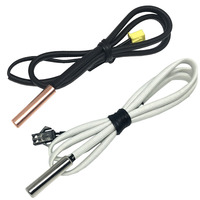 Sensor termistor 12k, sensor suhu termistor NTC, akurasi tinggi, termistor NTC 10k dengan kabel