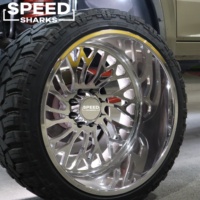 20x12 24x14 26x14 6x139.7 6x5.5 Super Single Geschmiedete LKW-Räder Spiegelpolierte Felgen für Chevy Silverado 1500 für Dodge Ram 1500