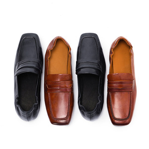 <span class=keywords><strong>Mocassini</strong></span> da <span class=keywords><strong>Donna</strong></span> in <span class=keywords><strong>Pelle</strong></span> di Alta Qualità, Stile Vintage in Velluto Lavato, Nuova Collezione Primavera 2026, Comodi Slip-on - Product Image 4