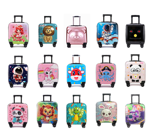 <span class=keywords><strong>Valise</strong></span> <span class=keywords><strong>cabine</strong></span> enfant motif animal avec <span class=keywords><strong>roulettes</strong></span> pivotantes, bagage de voyage 18 pouces, prix usine - Product Image 3