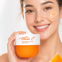 Gommage visage et corps à la vitamine C, exfoliant et éclaircissant la peau, unifiant le teint, nettoyage en profondeur, nourrissant, lissant la peau, débouchant les pores