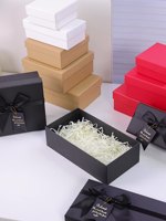Boîte-cadeau en papier kraft de qualité supérieure avec Tian Di Gai boîte de cadeau d'anniversaire multicolore boîte de faveur de carte noire stock prêt