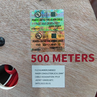 Kabel Alarm Kebakaran Tahan Api Twisted Pair Tembaga Berlapis Aluminium Foil 2 4 Core 1.5mm 2.5mm