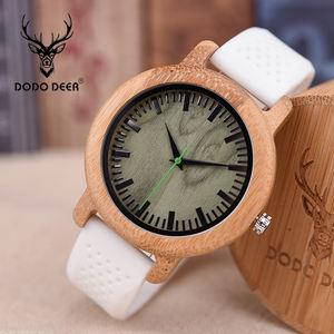 Jam Tangan DODO untuk Dijual DEER Quartz Tali Karet Kayu Bambu Mewah Antik Fashion Menawan MIYOTA Cina Olahraga Pria B11 - Product Image 2