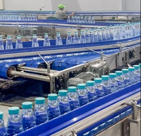 Ligne de production d'eau complète de haute qualité, machines automatiques de lavage et de bouchage de bouteilles de 0,5 l, fonctionnement facile, utilisation pour les boissons/les aliments
