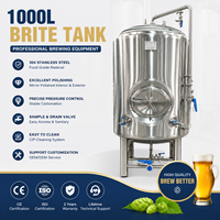 Cuve à bière pressurisée de 4000 L en acier inoxydable sanitaire pour ligne d'embouteillage et de mise en fût de bière