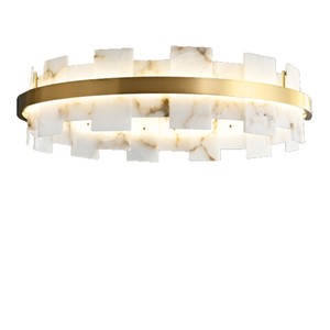 European <b>Style</b> Marble Chandelier Round Led Light For Living Room Dining Room Home Decor 8054 Series - Product Image 5