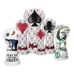 Fundas Protectoras para Palos <span class=keywords><strong>de</strong></span> <span class=keywords><strong>Golf</strong></span> <span class=keywords><strong>de</strong></span> Cuero PU Impermeable, para <span class=keywords><strong>Maderas</strong></span> 1, 3 y 5 y Drivers, con Cierre <span class=keywords><strong>de</strong></span> Banda Elástica, Suministro al por Mayor - Product Image 1