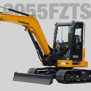 Nouvelle mini-pelle Liugong 9055F, 5,5 tonnes, excavatrice diesel à faible consommation de carburant pour les travaux de construction et de terrassement, fournisseur d'exportation chinois - Product Image 6