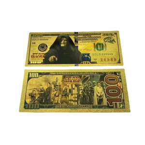 Star Wars beroemde filmfiguren gouden bladgoud bankbiljetten herdenkingsgeschenken worden gebruikt voor verzameling - Product Image 4