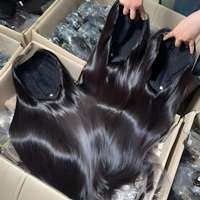 Prix de gros Perruque frontale en dentelle HD, cheveux humains ultra-lisses, Super Double Drawn, cheveux vierges vietnamiens, cuticules entièrement alignées