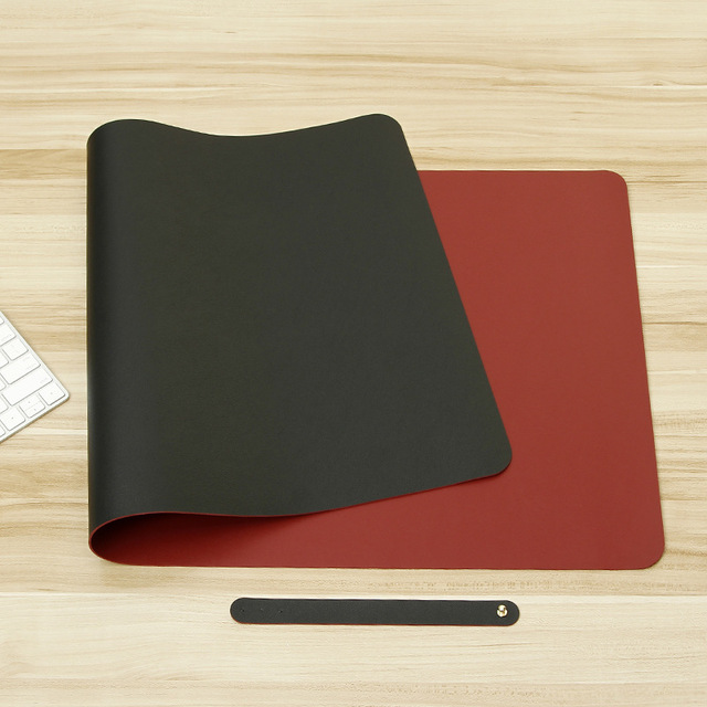 Large Double-Sided Rectangle Gaming Mouse Pad Ready Stock Waterproof PU Leather Non-Slip Table DeskMat for PC Laptop