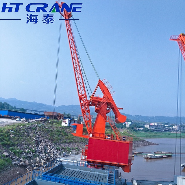 Factory Price  Shipyard Portal Jib Luffing Crane Mobile Harbour Crane Single Jib Portal Crane