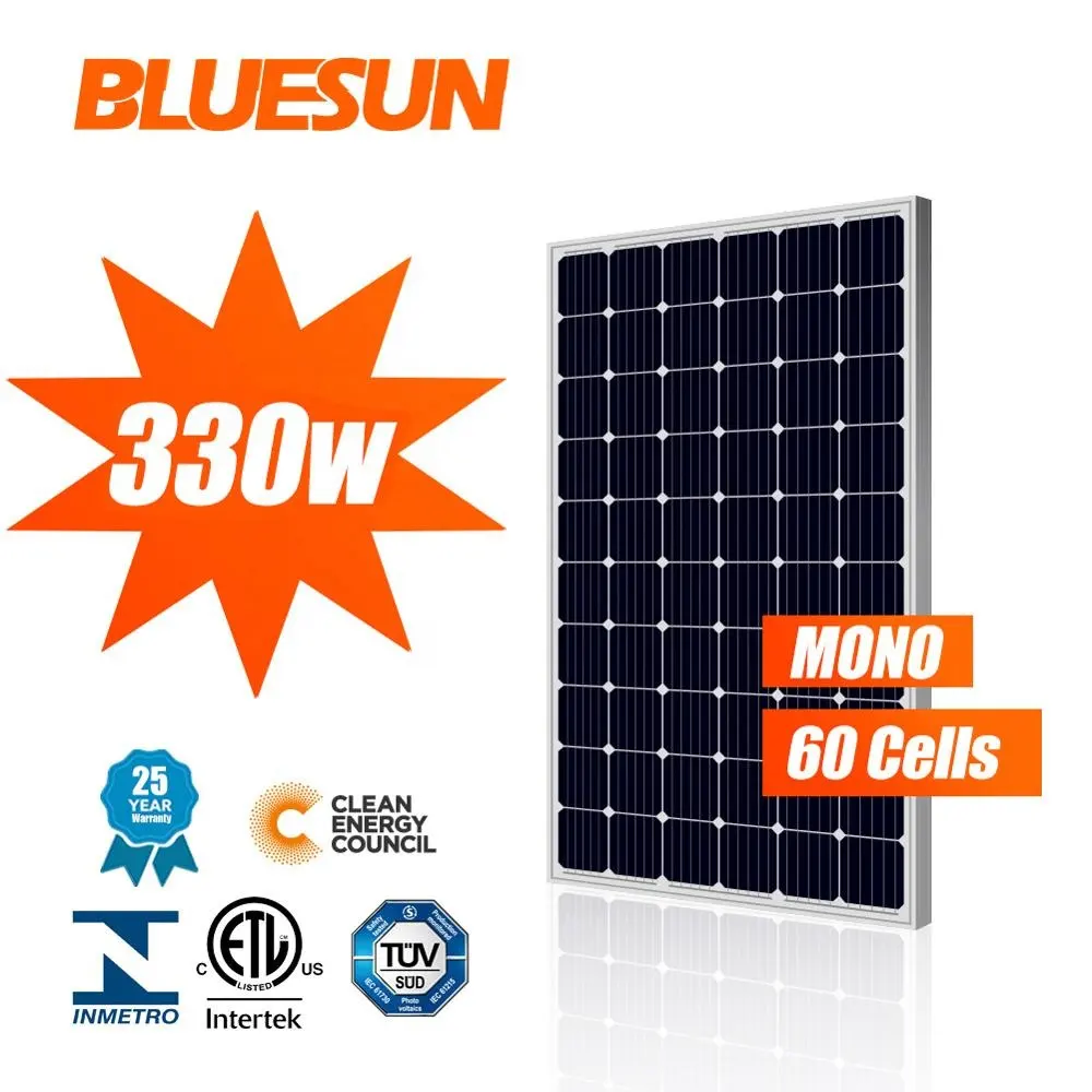 الصين 330 W لوحة طاقة شمسية s أحادية 320 330 واط Pv لوحة للطاقة الشمسية نظام المنزل لوحة طاقة شمسية عالية الكفاءة