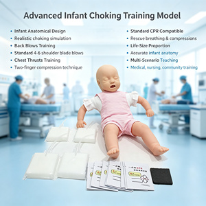 Simulador de Obstrucción de las Vías Respiratorias para Bebés, Tamaño Real, con Golpes de Espalda <span class=keywords><strong>y</strong></span> Empujes de Pecho para Educación en Primeros Auxilios, CE ISO ROHS CNAS - Product Image 1