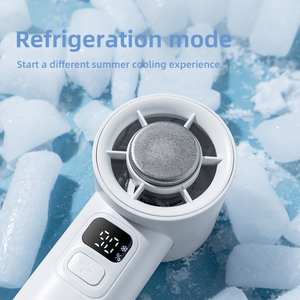 2026 New Ice Cooling Wearable Fan with <b>Hook</b> Adjustable Speed LED Digital Display Brushless Motor for Outdoor & Car Use - Product Image 3