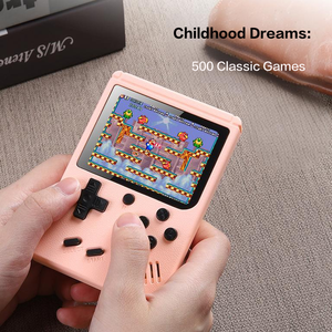 Hot 8Bit Game Box 500 In 1 Draagbare Klassieke Retro Mini Handheld Games Speler Ondersteuning Tv-Uitgang Gameconsole Voor Jongen Cadeau