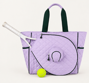 Factory Custom Luxury Pickleball Tennis Racket Tote <b>Bags</b> Large Capacity Women Sports <b>Beach</b> Tennis Handbag 3-1 - Product Image 1