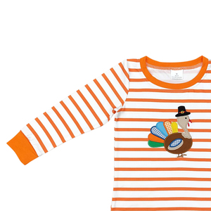 RTS NO MOQ Sweet Girl Púrpura espeluznante Boo Boutique otoño trajes niños al por mayor niño niña floral a juego ropa para niños - Product Image 5