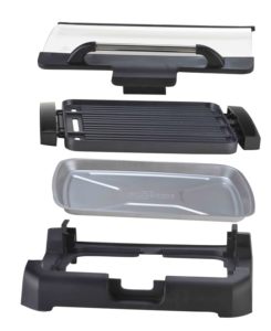 Plaque chauffante réversible coréenne de luxe pour boeuf frit Scalquid cuisinière en <span class=keywords><strong>fonte</strong></span> <span class=keywords><strong>Plancha</strong></span> électrique BBQ Grill Pan Mini noir personnalisé - Product Image 2