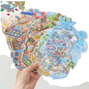 Papelería Kawaii para Desestresarse, Escena en Miniatura 3D, Adhesivos Decorativos para Habitación, Adhesivos <span class=keywords><strong>de</strong></span> <span class=keywords><strong>Animales</strong></span> <span class=keywords><strong>de</strong></span> Dibujos Animados para Álbumes <span class=keywords><strong>de</strong></span> Recortes - Product Image 6