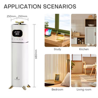 Humidificateur domestique grande capacité sur pied avec technologie ultrasonique intelligente pour la purification de l'air