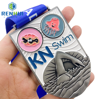Medalla Deportiva Personalizada Barata de Metal 3D para Maratón, Taekwondo, Fiesta, Fútbol, Baile, Natación, Premio de Oro, Trofeo de Carrera