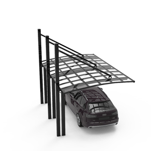 Abri de voiture en alliage d'aluminium enduit de PVC durable, abri de <span class=keywords><strong>garage</strong></span> et de stationnement facilement assemblable avec fenêtre et porte - Product Image 1