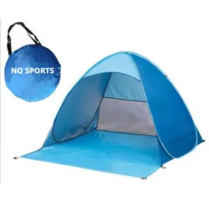 야외 팝업 텐트 퀵 오픈 인스턴트 비치 텐트 여행 캠핑 초경량 방수 비치 텐트