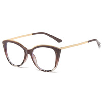 2023 vente chaude mode optique lunettes femmes lunettes cadre oeil de chat photochromique Auto assombrissement optique lunettes cadres