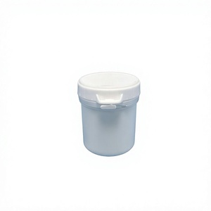 Envase cilíndrico de plástico de 0.15L con tapa de rosca para cosméticos, cremas, humectantes y productos de masaje. - Product Image 3