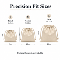 Pochette cosmétique de luxe beige en cuir PU gaufré avec logo personnalisé, sac à cordon anti-poussière, sac cadeau maquillage gaufré, vente en gros usine
