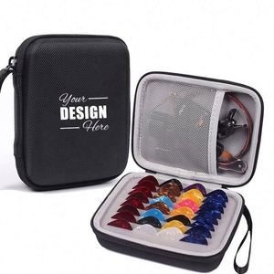 Estuche Porta Púas de Guitarra Personalizado - Compatible con Fender, D'Addario, Jim Dunlop y Más, Bolsa de Almacenamiento para Todos los Tamaños, Bolsa Negra - Product Image 1