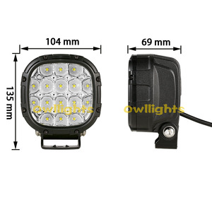 Lámpara de Trabajo LED de 80W 12V, 4 Pulgadas, Haz de Luz Amarillo, IP68 Impermeable, Aleación de Aluminio, para Camioneta Todoterreno <span class=keywords><strong>4x4</strong></span>, Parachoques, Nueva, 6000K - Product Image 6