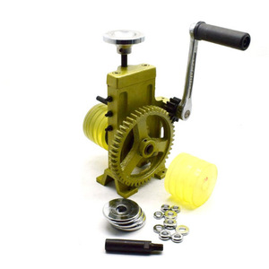 Máquina de doblar anillos manual con manivela, herramienta de joyería metálica para hacer anillos, equipo de rodado. - Product Image 1