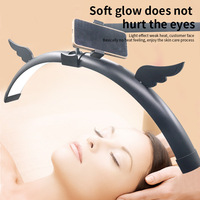 Nouvelle lampe de beauté demi-lune détachable de 31 pouces avec roulettes, lumière d'appoint au sol pour le nail art, le tatouage des sourcils et l'extension des cils
