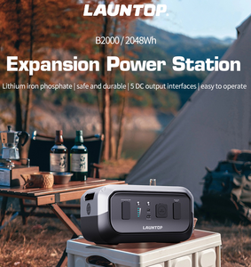 Station d'alimentation portable LiFePO4 avec <span class=keywords><strong>batterie</strong></span> externe solaire et onduleur à onde sinusoïdale pure pour les situations d'urgence familiales, le <span class=keywords><strong>camping</strong></span> et les <span class=keywords><strong>camping</strong></span>-cars - Product Image 1