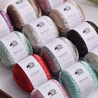High Quality Fancy Nylon Sequin Yarn Dense Sequined Thread Auxiliary Yarn for DIY Hand Knitting & Crochet Bag
