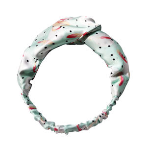 Großhandel Frauen Haarschmuck benutzer definierte Logo Luxus Haar Kopfband Druck 100% Maulbeer Tier muster Seide Stirnbänder - Product Image 6