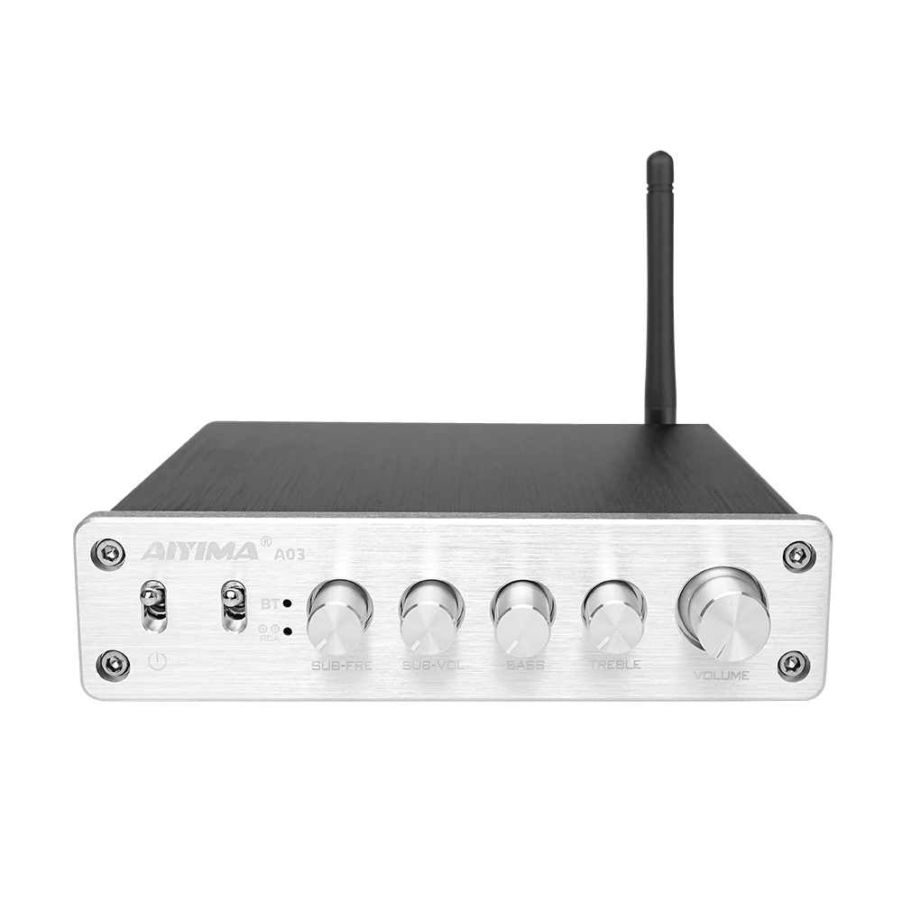 AIYIMA A03 TPA3116 2.1チャンネル 50W*2+100W ミニサブウーファー BT