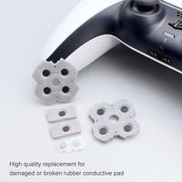 Kit de boutons en caoutchouc souple de remplacement pour manette PS5 DualSense, accessoires de jeu en silicone conducteur LR