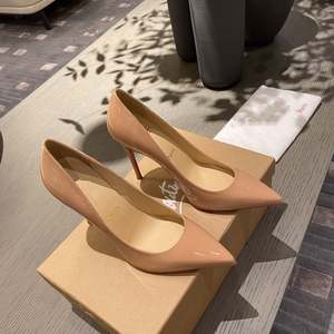 <b>Patent</b> Leather High <b>Heels</b>, <b>Red</b>-soled Pointed-toe High <b>Heels</b>, Thin-heeled, Sexy and Elegant Single Shoes - Product Image 4