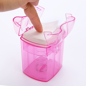 Boîte de rangement pour papiers de permanente, rose, rectangulaire, en plastique PP, 1-3L, type sur pied, design moderne, pour outils de coiffure en salon - Product Image 4