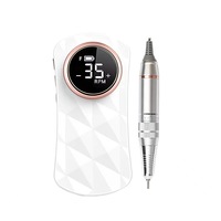 Perceuse à ongles Rechargeable professionnelle 35000 tr/min Portable sans fil électrique E lime perceuse à ongles Logo personnalisé nouveau modèle