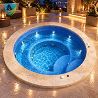 Livraison rapide, villa modulaire compacte, jardin chauffé, léger, résistant aux UV, taille personnalisée, piscine extérieure en fibre de verre, piscine spa